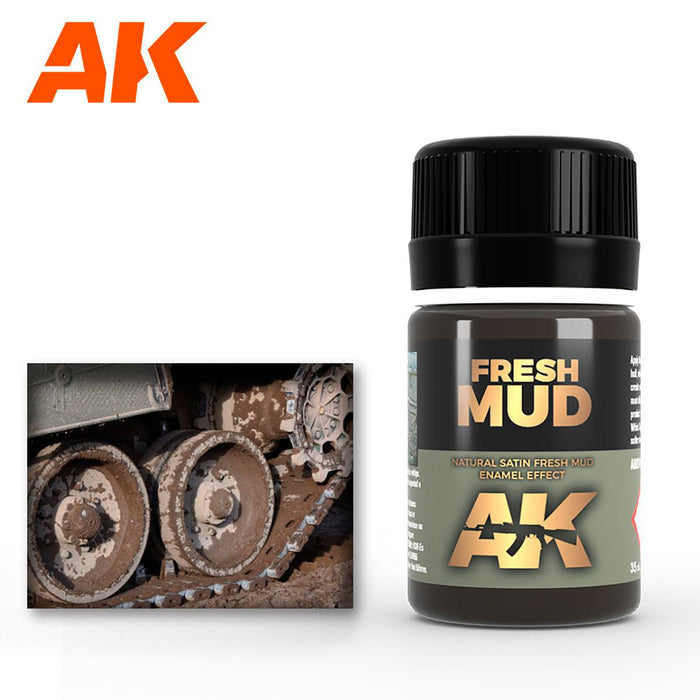 AK - Weathering Enamel - Fresh Mud Effects