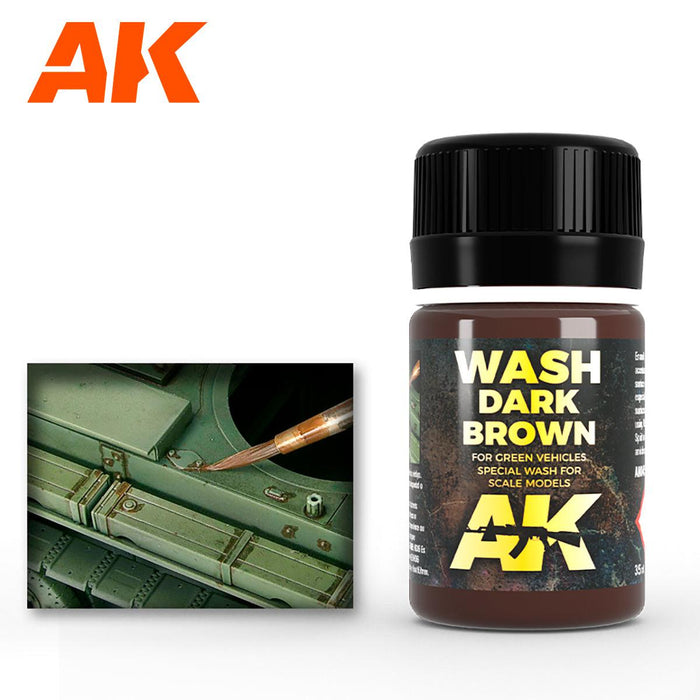 AK - Weathering Enamel - Wash For Green Vehicles
