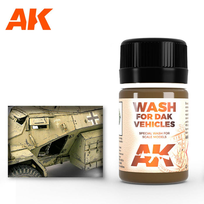 AK - Weathering Enamel - Wash For Afrika Korps Vehicles