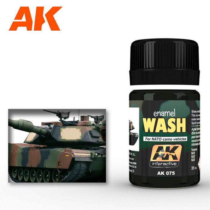 AK - Weathering Enamel - Wash For Nato Vehicles