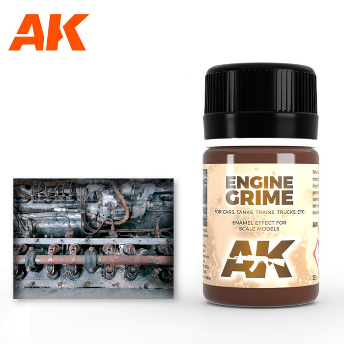 AK - Weathering Enamel - Engine Grime