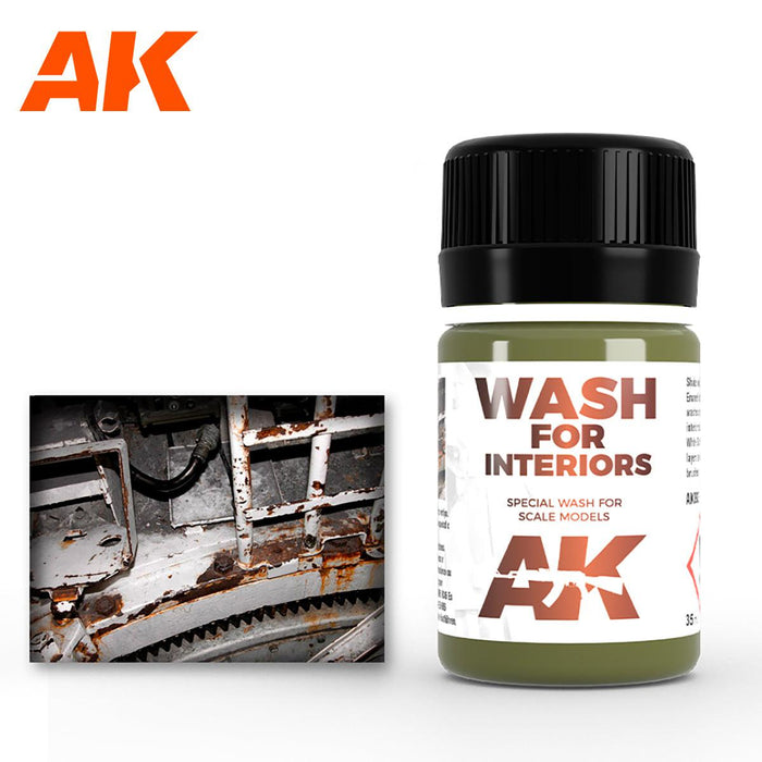 AK - Weathering Enamel - Wash For Interiors