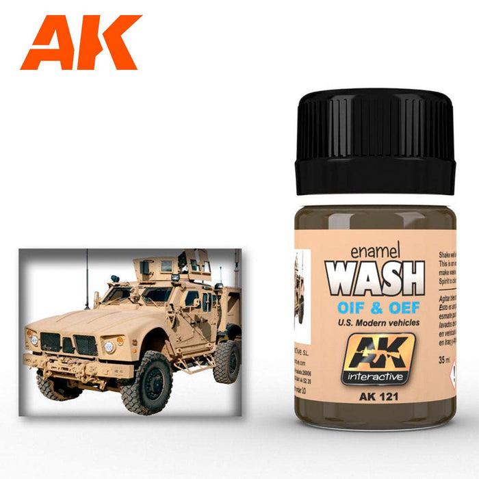 AK - Weathering Enamel - Wash For OIF & OEF US Vehicles
