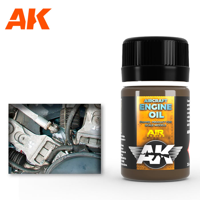 AK - Weathering Enamels - Aircraft Engine Oil