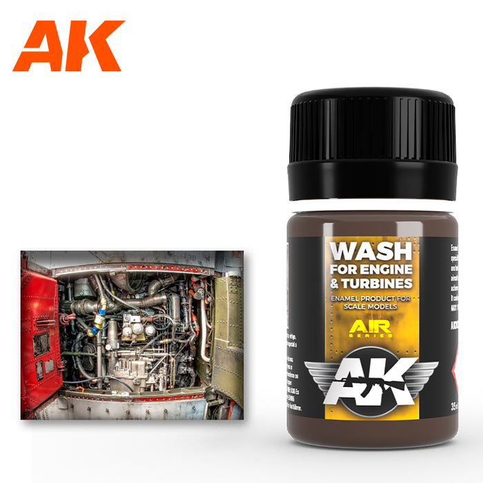AK - Weathering Enamels - Engine & Turbine Wash