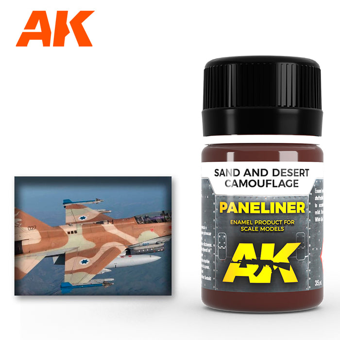 AK - Weathering Enamels - Sand and Desert Camouflage / Paneliner