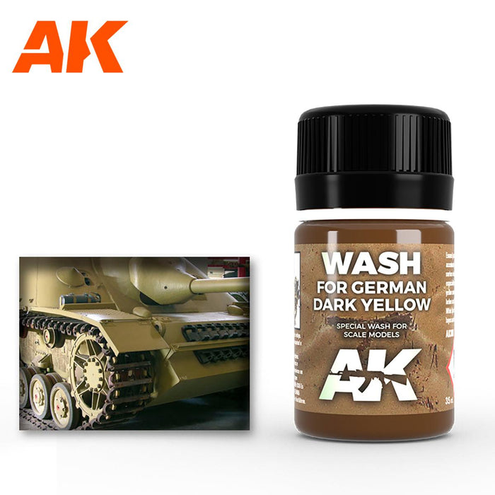 AK - Weathering Enamel - Wash For Dark Yellow Vehicles