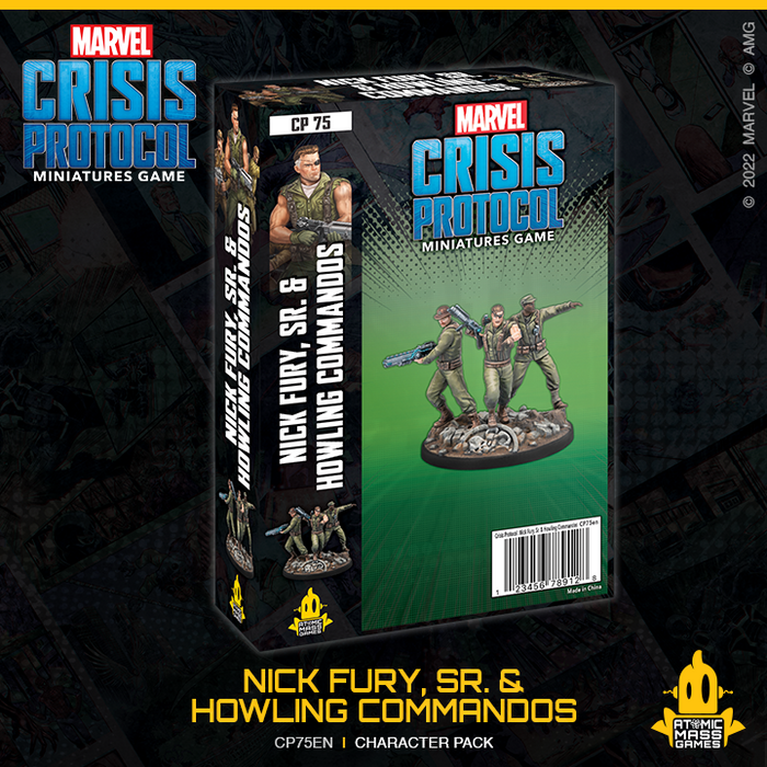 Marvel Crisis Protocol - Nick Fury Sr and Howling Commandos
