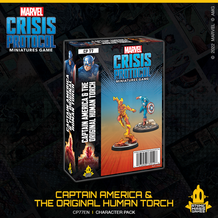 Marvel Crisis Protocol - Captain America and the Original Human Torch