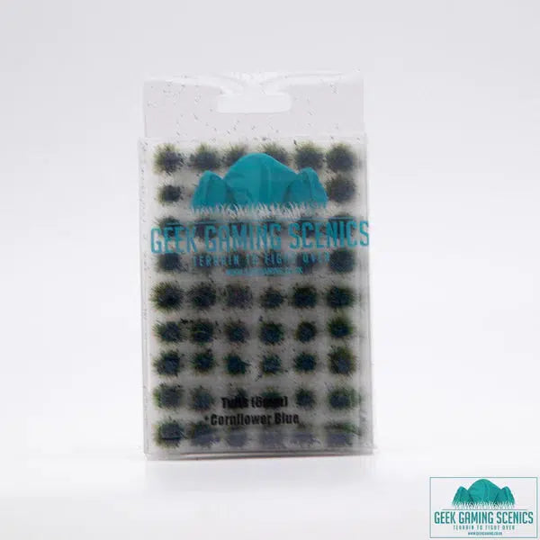 Geek Gaming Scenics - Cornflower Blue 6mm Self Adhesive Static Grass Tufts x 100