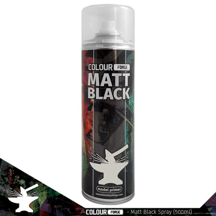 Colour Forge - Matt Black Spray 500ml