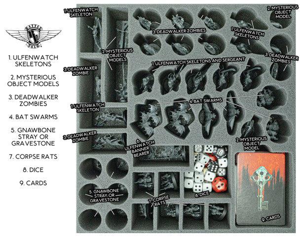 Battle Foam - Warhammer Quest Cursed City Foam Tray Kit for Game Box