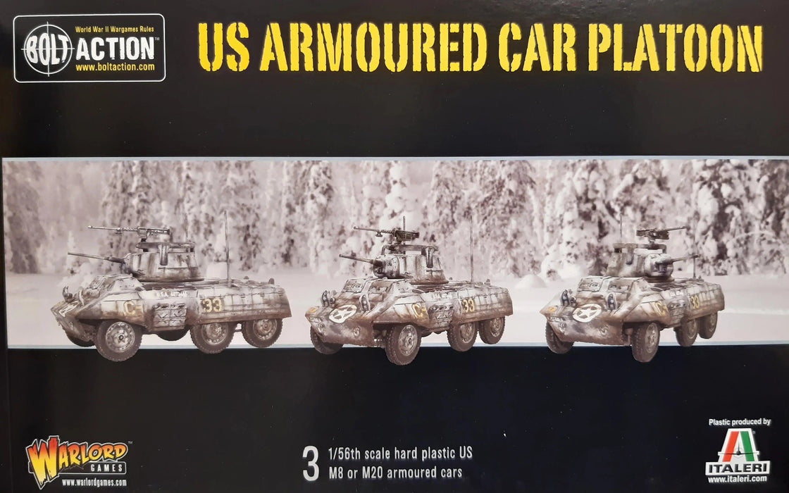 Bolt Action - US Army - Armoured Car Squadron (3 M8/M20 Greyhound Scout Cars)