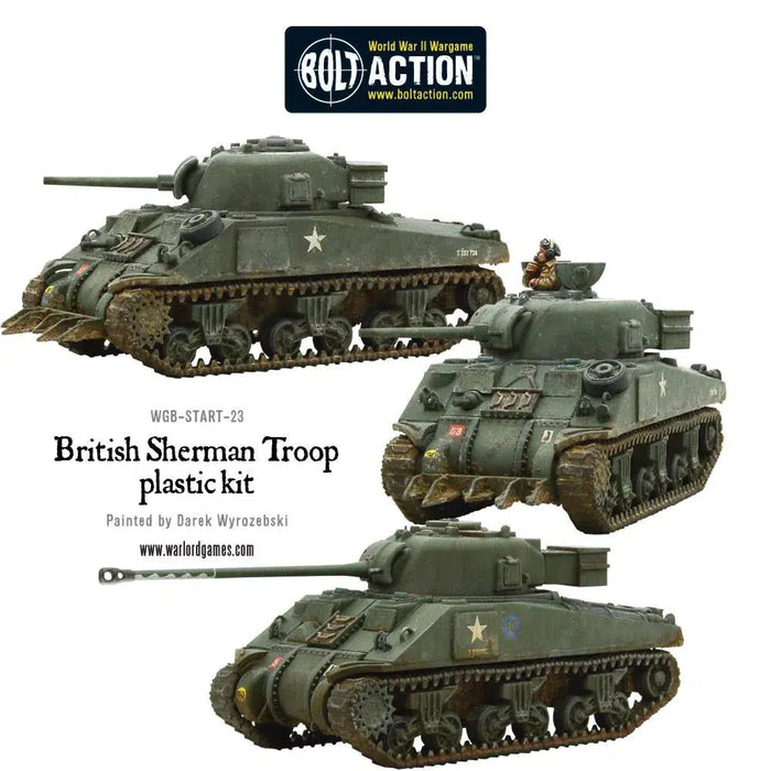 Bolt Action - British Army - Sherman V Tank Troops including VC firefly