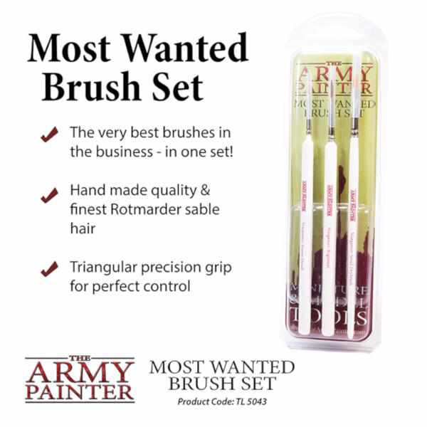 Army Painter - Most Wanted Brush Set-Brush-Cryptic Cabin-Cryptic Cabin