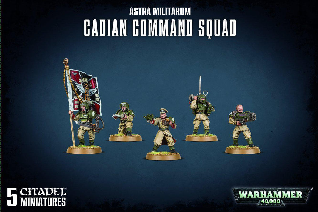 Astra Militarum Cadian Command Squad-Miniatures-Games Workshop-Cryptic Cabin