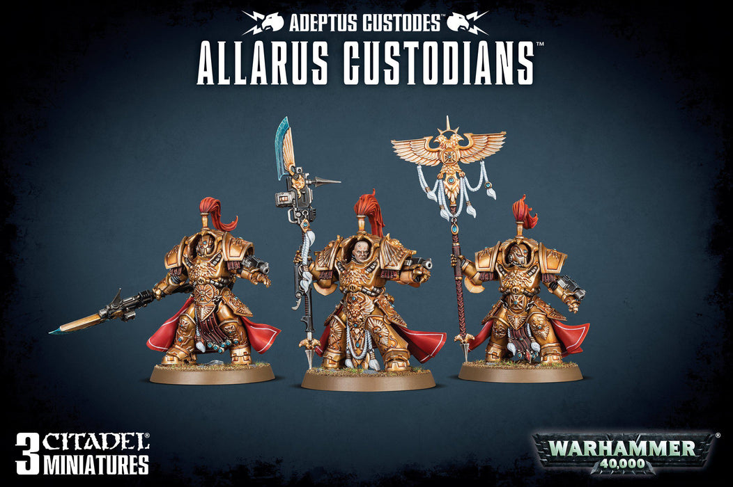 Adeptus Custodes - Allarus Custodians (Including Vexilius Praetor and Shield Captain)