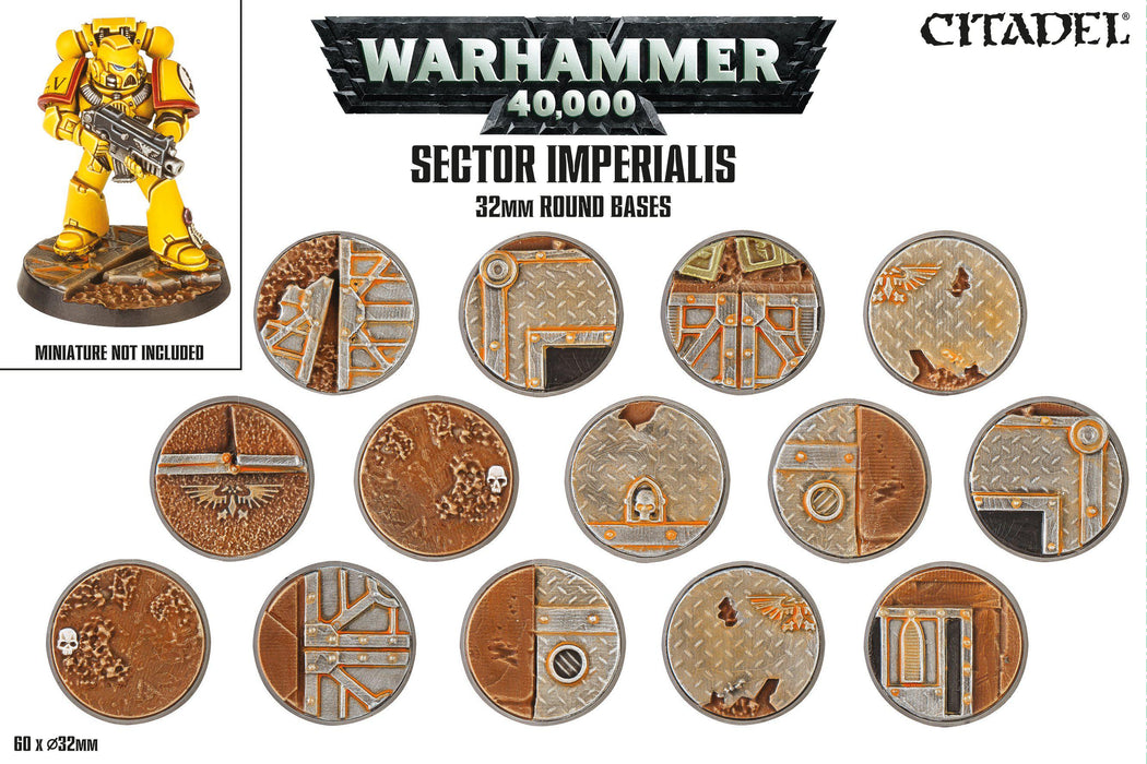 Citadel - Basing - Sector Imperialis: 32mm Round Bases
