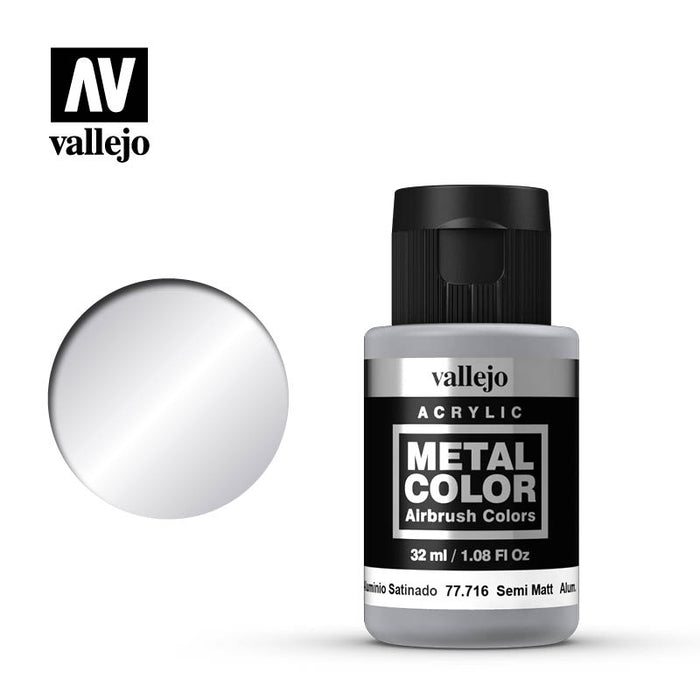 Vallejo - Metal Color - Semi Matt Aluminium