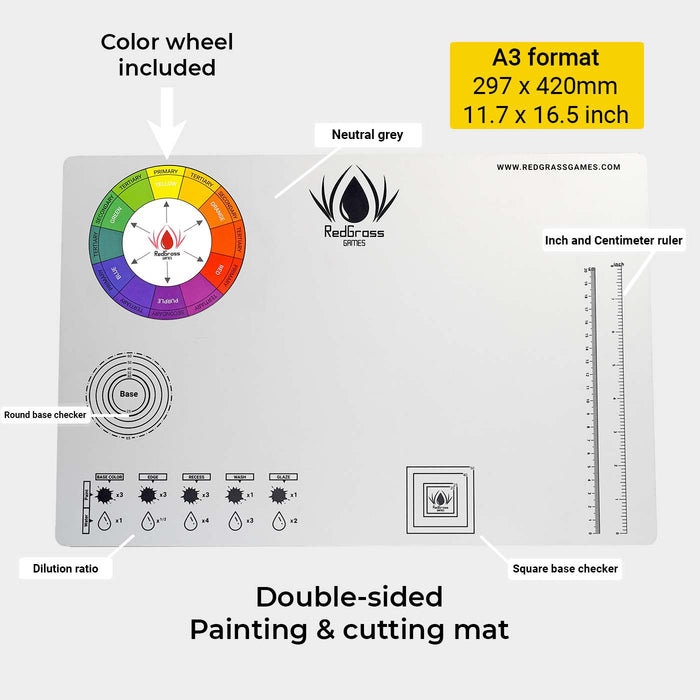 Redgrass - Painting Mat A3 Cut resistant