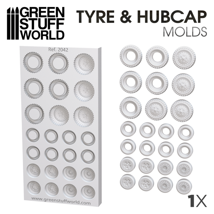 Green Stuff World - Tyre and Hubcap Molds