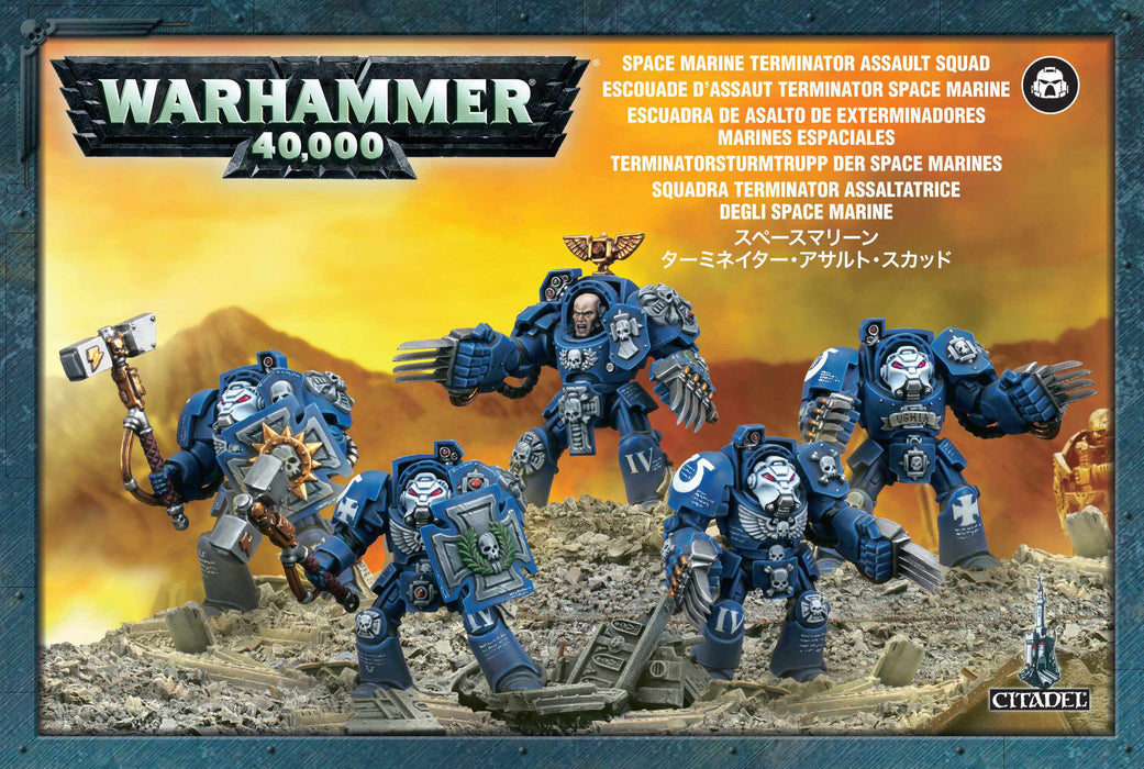 Space Marine Termintor Assault Squad-Miniatures-Games Workshop-Cryptic Cabin