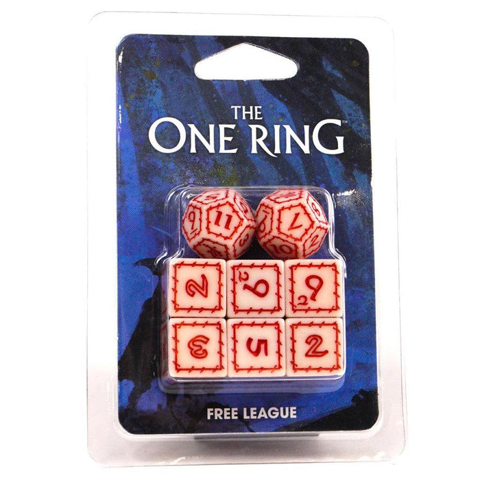 The One Ring RPG White Dice Set